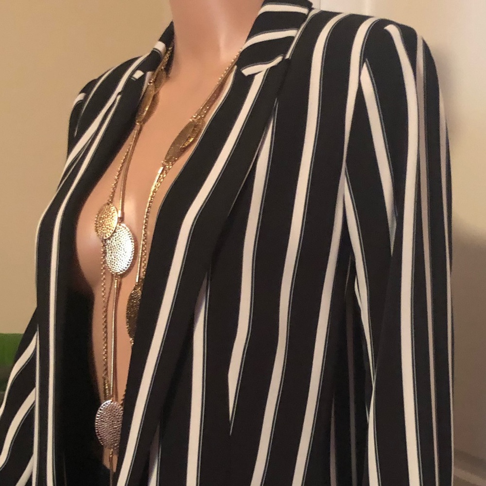 H&M Striped Blazer - NEW